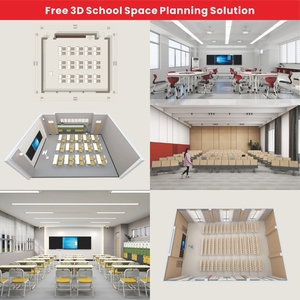 Primary School <strong>Desks</strong> And Chair Set Student Study <strong>Desk</strong> And Chair Set High School <strong>Desks</strong> With Plastic Chairs Furniture <strong>Supplier</strong> - Product Image 5