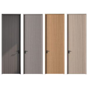 2025 superventas estilo moderno puerta Interior de madera maciza PVC MDF malla de pantalla de fibra de vidrio para dormitorio Villa decoración superior polímero - Product Image 2