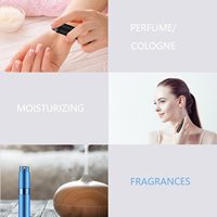 Échantillon gratuit Flacon de parfum en aluminium torsadé réutilisable portable de 8 ml 10 ml Atomiseur Taille de voyage Rechargeable Noir Échantillon gratuit Voyage