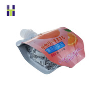Emballage de boisson en plastique de qualité alimentaire avec logo personnalisé, sachet à bec verseur pour gelée, bouchon refermable inviolable pour protection, gravure