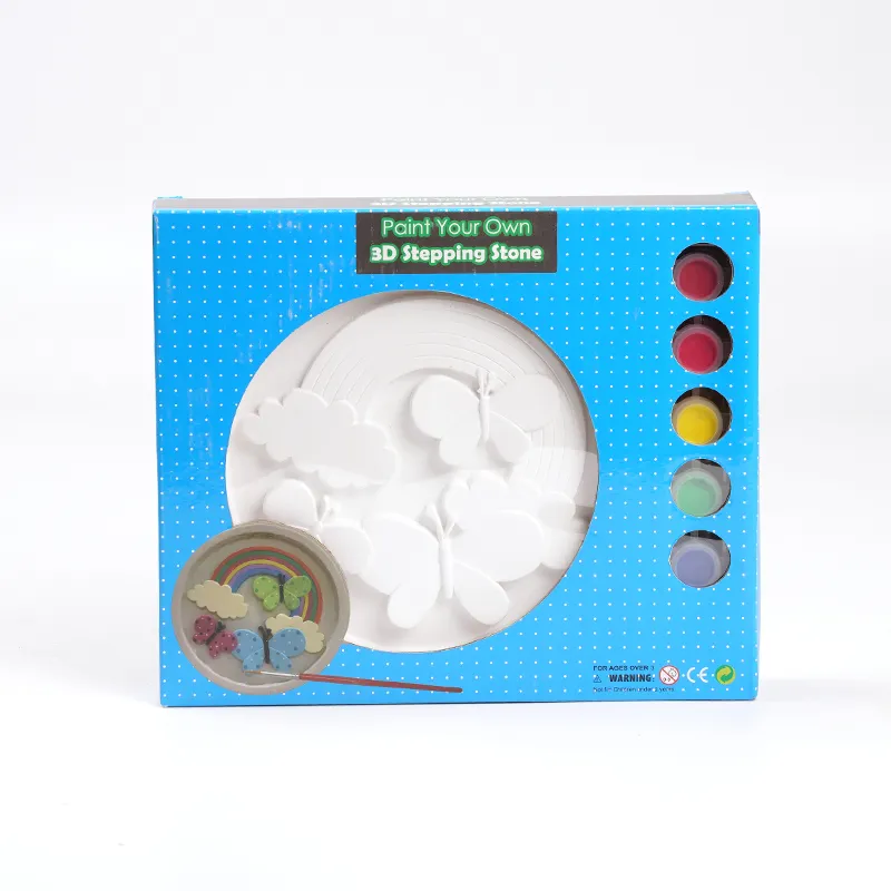 LFDIY6068あなた自身の絵画セットを飾るペイント石膏完全なセラミック石膏クラフトキット子供用落書き教育玩具