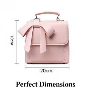 <span class=keywords><strong>Mochila</strong></span> con Lazo para Mujer, Linda y Portátil, con Cierre de Cremallera, de Cuero PU, Diseño Exclusivo, Forro de Poliéster - Product Image 3