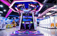Machine de jeu d'arcade à monnayeur pour la danse, pour centres commerciaux et parcs d'attractions, Super Music, 2 joueurs, modèle E Dancing