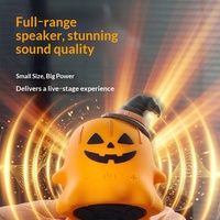 Speaker Halloween Ghost 5.3 TWS Pairing ABS Audio Portabel Dekorasi Baterai Terpasang Tipe-C Meja Luar Ruangan Hadiah