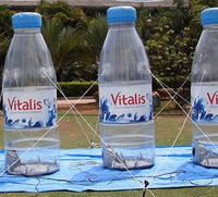 Ballon géant de bouteille de publicité gonflable personnalisable de lumière de LED avec l'affichage de logo pour la décoration d'événement et de partie