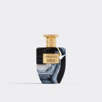 Flacon de parfum en verre avec logo personnalisé, design arabe unique de Dubaï, 50 ml, 100 ml, boîte cadeau, marque privée