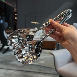 304 stainless steel <b>large</b> spoon shell spoon creative gourd handle spoon hotel catering service spoon hammer public spoon - Product Image 3