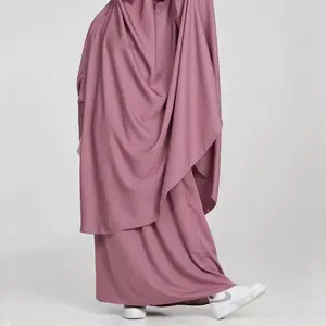 Ethnic Telekung Prayer Thobe Kaftan Dubai Robe Kimono Caftan Muslim Hijab Dress Abayas For Women Islamic Clothing jilbab