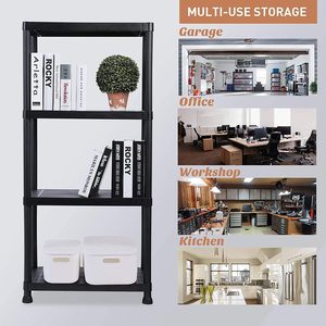 3,4,5-Shelf <strong>Plastic</strong> <strong>Shed</strong> Garage Greenhouse Office Storage <strong>Shelving</strong> Unit - Product Image 5