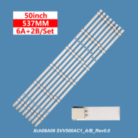 Tira de retroiluminación LED para TV SVV500AC1 _ A/B _ Rev0.0 para VES 50 pulgadas, tira de retroiluminación LED TV