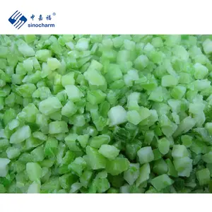 Sinocharm BRC A Aprovado 10mm IQF Celery Cut Fabricante Preço de atacado 10kg Celery congelado em cubos a granel