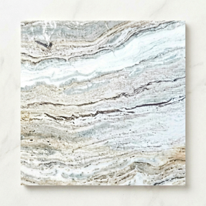 Grande dalle de pierre de grès blanche océanique de haute qualité 30x30 CM, surface flammée, design moderne pour revêtements de sol et murs à prix avantageux - Product Image 1