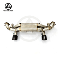 Silencieux à soupapes CSZ pour Porsche 718 Cayman GT4 / GTS / Boxster Spyder 4.0L Axleback