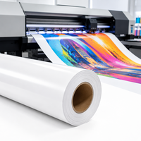 Rollo de Vinilo Autoadhesivo Imprimible de Formato Ancho, Vinilo de PVC Premium para Gráficos Publicitarios