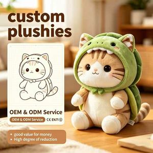 ตุ๊กตาแมวเต่าแบบกำหนดเองได้จำนวนมาก ตุ๊กตาสัตว์นุ่มนิ่มสำหรับตกแต่งห้องเด็กและจำหน่ายจำนวนมาก - Product Image 1