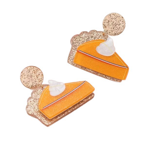 Pendientes de Moda con Diseño de Pastel de Calabaza de Acción de Gracias, Estilo Europeo Americano, para Mujer, Ideales para Fiestas y Regalos - Product Image 5