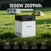 Station d'alimentation portable tout-en-un d'urgence 1000W 2009Wh 220V pour la maison, le camping et les véhicules électriques (vente en gros)