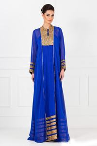 Caftán musulmán azul real de Dubái, Abaya - Product Image 2