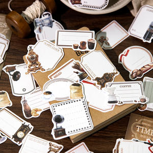 Paquete de pegatinas de papel, serie de tiempo de dedo Bala, cuaderno artístico Retro, bricolaje, Material de Base decorativo, 6 modelos, 30 Uds. - Product Image 3