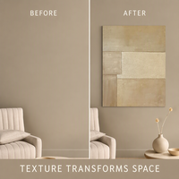 Peinture à l'huile texturée sur toile Wabi Sabi, blocs de couleur, grande taille, sans cadre, vente en gros, tableaux et arts muraux pour entrée et salon