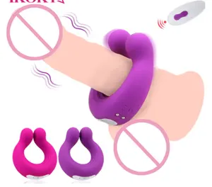 Erotic Masturbation Sex Toys Rechargeable Remote Control ball squirrel vibrators male cock ring vibrators for women