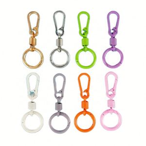 Accesorios bonitos para tartas, colores macaron, llavero colgante de aleación metálica creativo DIY, joyería con efecto de resorte y rebote. - Product Image 1