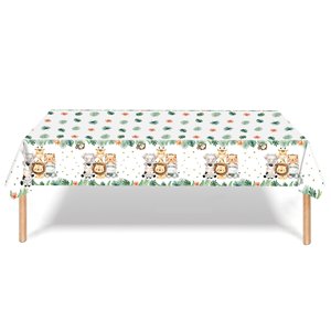 Nuevo estilo Jungle Zoo Party Theme Juego <span class=keywords><strong>de</strong></span> fiesta <span class=keywords><strong>de</strong></span> cumpleaños Juego <span class=keywords><strong>de</strong></span> vajilla Platos <span class=keywords><strong>de</strong></span> <span class=keywords><strong>papel</strong></span> Pañuelos <span class=keywords><strong>Mantel</strong></span> Banderas - Product Image 6