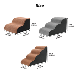 Dropshipping antideslizante esponja mascota perro escalera, cubierta exterior extraíble, escalones para perros escaleras para cama - Product Image 2