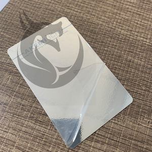 YOU ARE COOL High Quality Customizable Logo Printing <b>Plastic</b> VIP Business Cards Screen Printing on <b>Mirror</b> Face Membership Card - Product Image 6