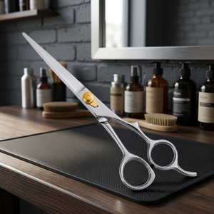 Ciseaux de coiffure professionnels en acier inoxydable à pointe affûtée pour droitiers, à long manche - Product Image 2