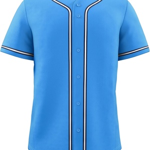Baseball Jersey,Blank Baseball Jerseys for Men Shirts Short Sleeve Hip Hop Sports Casual Button <b>Down</b> Uniforms - Product Image 2