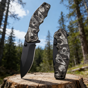 Cuchillo de Bolsillo Plegable Multifuncional de Acero Inoxidable para Supervivencia Táctica, Caza y Camping, Venta Caliente de Fábrica - Product Image 1