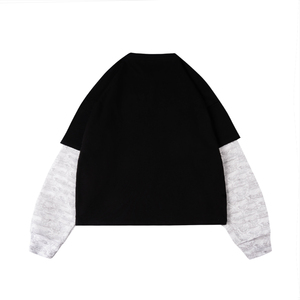 <span class=keywords><strong>T</strong></span>-<span class=keywords><strong>shirt</strong></span> da <span class=keywords><strong>uomo</strong></span> personalizzabile oversize in <span class=keywords><strong>cotone</strong></span> pesante a doppio strato a maniche lunghe, stile streetwear, con grafiche di design - Product Image 2