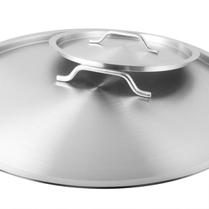 Clang Stainless Steel Soup <b>Pot</b> <b>Lid</b> 304 Round Flat Heat Resistant Multi Purpose Kitchen Cookware Cover - Product Image 4