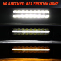 Barre lumineuse LED anti-éblouissement CE 22 32 42 52 pouces DRL 24V 12V, barres lumineuses LED ECE pour camions lourds Volvo