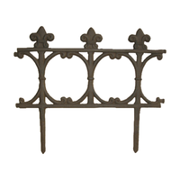 Decoraciones de Hierro Fundido con Diseño de Flor de Lis para Paredes, Jardines, Exteriores y Patios