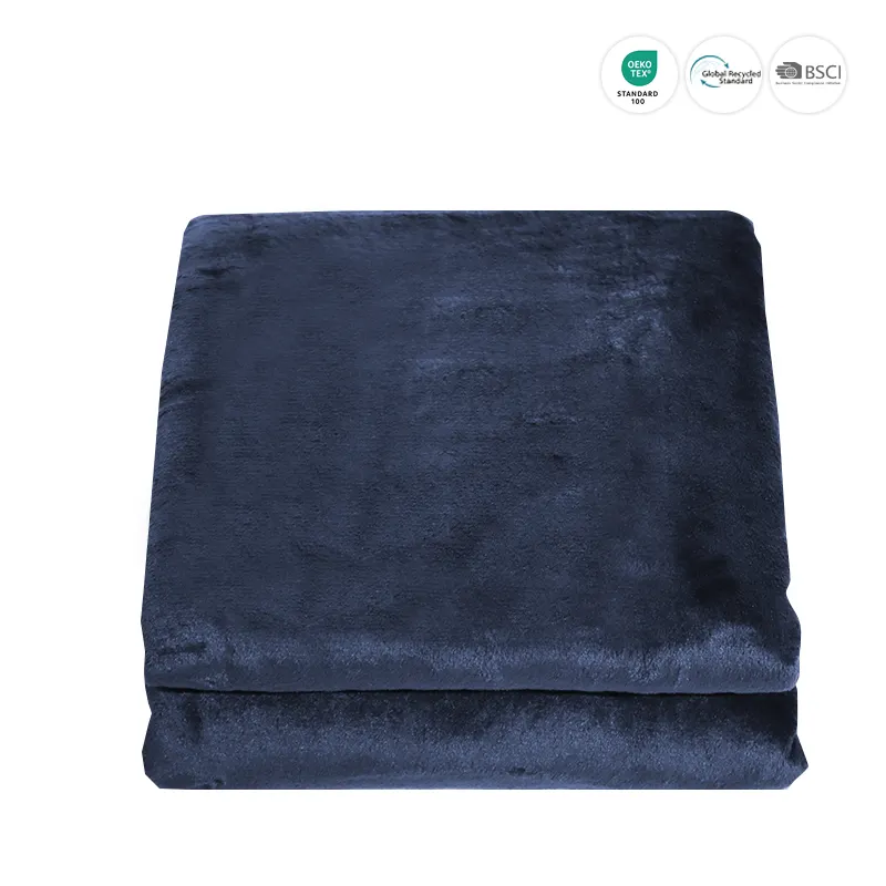 Super Soft Custom wholesale warm thickened winter flannel Fleece Velvet Sherpa Queen King size Quilt Blanket comforter