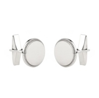 Joyería de Plata de Ley 925, gemelos de plata chapados en rodio para hombres, joyería