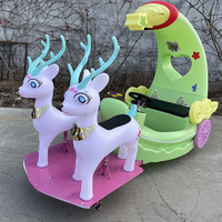 2025 nouveau Style Attraction équipement d'amusement intérieur extérieur 24V électrique lune élans manèges pour enfants parc à thème