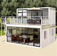 Personnalisable 20 pieds extensible en acier préfabriqué modulaire maison préfabriquée paquet plat avec panneau sandwich petite maison à vendre