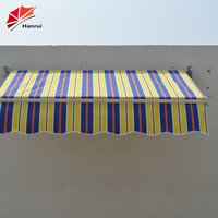 Tissu de remplacement pour auvent - Anthracite, anti-UV, enduit PU, auvent rétractable de remplacement, 300 x 250 cm