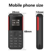 Mini Teléfono Móvil BM222 con Diseño de Auriculares, Pantalla OLED de 0.66 Pulgadas, Cambiador de Voz, Teléfono Celular Compacto de Respaldo con Batería de 350 mAh