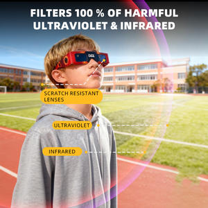 Gafas de <span class=keywords><strong>Eclipse</strong></span> Solar de Cartón Ecológicas con Logotipo Personalizado, Gafas de <span class=keywords><strong>Eclipse</strong></span> Solar con Certificación ISO/CE - Product Image 2