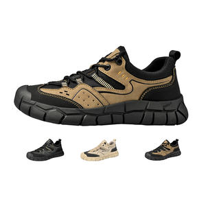 รองเท้าเดินผู้ชาย Mychonly 2024 รุ่นล่าสุด สีกากี รองเท้าผ้าใบแบบผูกเชือก สวมใส่สบาย ระบายอากาศได้ดี  รับผลิตแบบ OEM สำหรับฤดูใบไม้ผลิและฤดูใบไม้ร่วง  พร้อมบริการสกรีนโลโก้แบรนด์ - Product Image 1