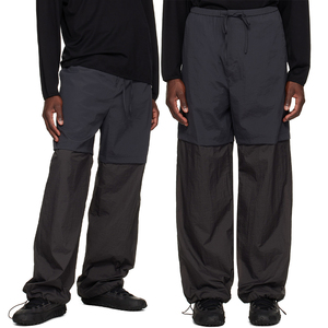 Pantalones Cargo de Nailon Ligeros para Hombre KingSen, Cintura Elástica con Cordón, Pantalones Casuales de Corte Holgado y Pierna Ancha, Estilo Paracaídas - Product Image 1