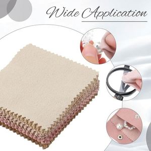 Pochette d'emballage en microfibre personnalisée avec logo, pochette de luxe pour petits bijoux, collier, bagues, boucles d'oreilles - Product Image 5