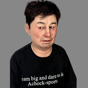 पुरुषों के मध्यम आयु वर्ग के पुरुष सिलिकॉन मास्क फिल्म-ग्रेड पूर्ण-सिर कोस्प्ले और प्रिंटर के लिए यथार्थवादी त्वचा बनावट के साथ - Product Image 4