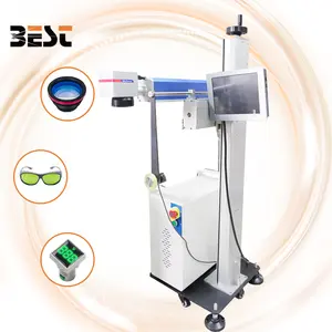 20W 30WFactory Best Price Fiber Flying Laser Marking Engraving Machine High Speed For Production Line