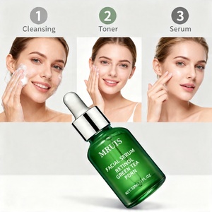 Sérum raffermissant au thé vert PDRN, <span class=keywords><strong>soin</strong></span> coréen végétalien pour les ridules et l'aplanissement de la texture de la peau, disponible en <span class=keywords><strong>coffret</strong></span> cadeau MRUIS 30ml - Product Image 3