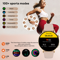 Montre connectée G34 nouvelle génération avec écran AMOLED HD de 1,32 pouces, surveillance du sommeil et de la santé des femmes, appels sans fil, contrôle de la musique